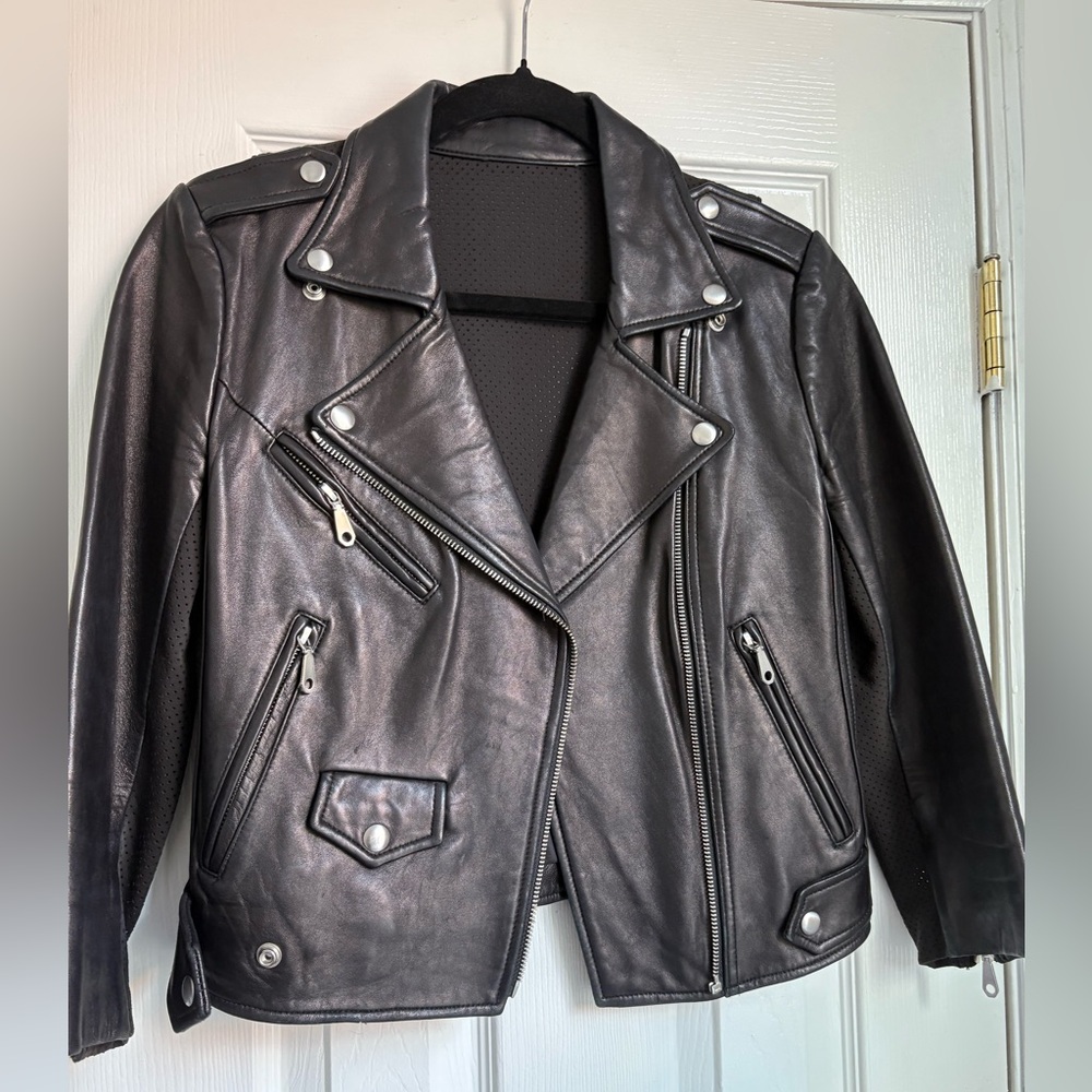 Rebecca Minkoff 100% leather moto jacket